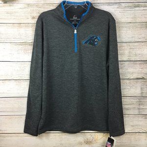 Majestic Thermabase 1/4 Zip Pullover Carolina Panthers Men's L